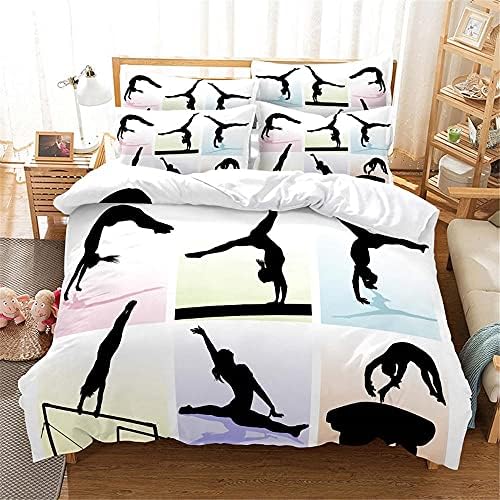 ZZXHG Duvet Cover Set Full Size 3D Print Microfiber
