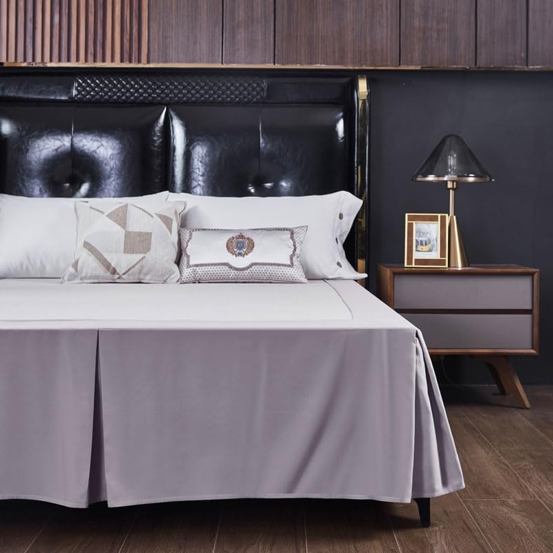 Reidio 1pc Bed Skirt 15 Inch Drop Queen Size