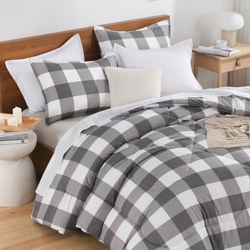 Andency Plaid Comforter Set King Size
