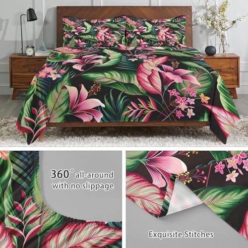 WeCozy 4-Piece King Size Microfiber Sheet Set with Pillowcases