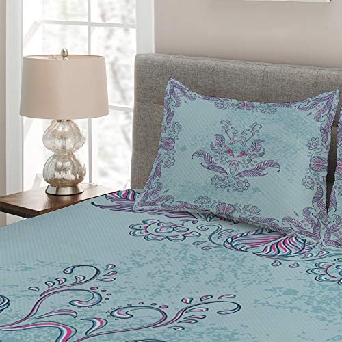 Ambesonne 3-Piece Queen Bedspread Set with Pillow Shams