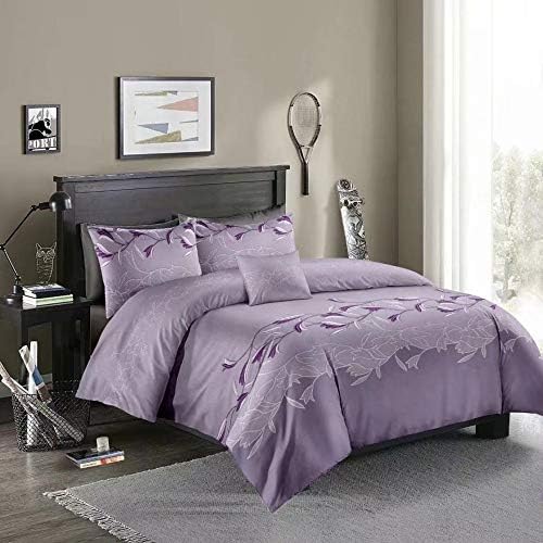 Feelyou Purple Duvet Cover Set with Pillowcases