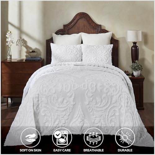 Better Trends Chenille Bedspread Set 3 Piece
