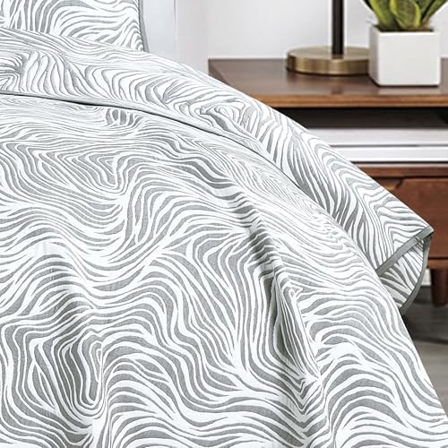 ESCA 3-Piece Cotton Coverlet Set Queen Size 1