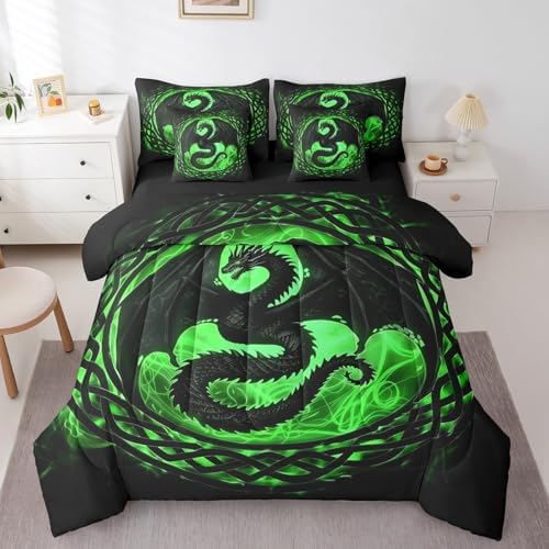 Erosebridal Wildlife Dragon Bedding Set for Kids