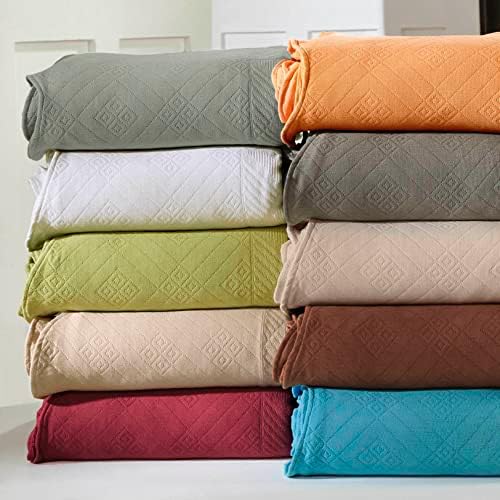 Superior 100 Cotton Geometric Bedspread Set Twin Charcoal
