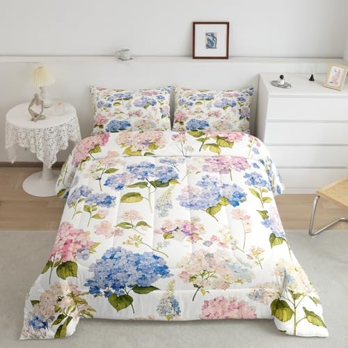 Feelyou Hydrangea Comforter Set King Size
