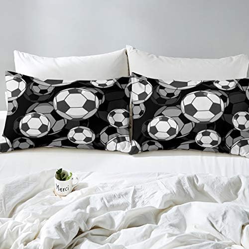 Erosebridal Kids Soccer Duvet Cover Set 2Pcs