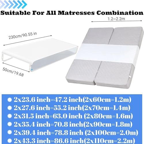 Awliye Bed Bridge Twin to King Converter Foldable and Machine-Washable