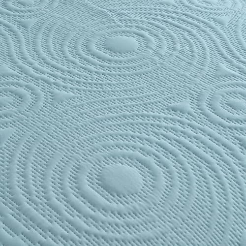 Oversized King Bedspread Set 128x120 Blue