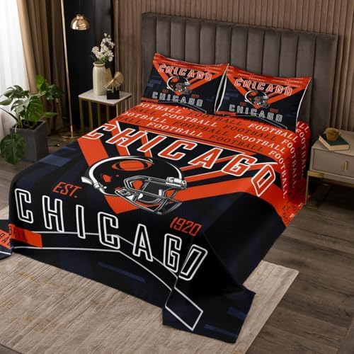 Feelyou Football Coverlet Set Twin Size 1