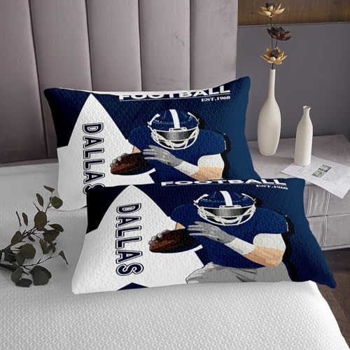 Feelyou Football Themed Bedspread Set Twin Size