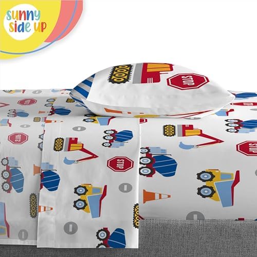 Sunny Side Up Construction Zone Twin Comforter Set