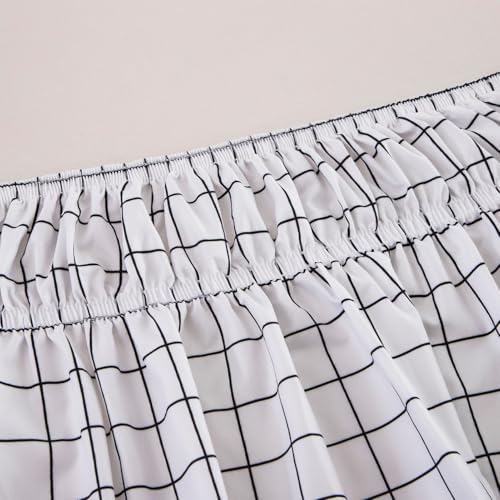 BESTORI Wrap Around Ruffled Bed Skirt Twin 39 x 75 15 Drop White