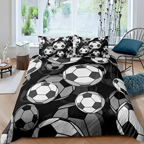 Erosebridal Kids Soccer Duvet Cover Set 2Pcs