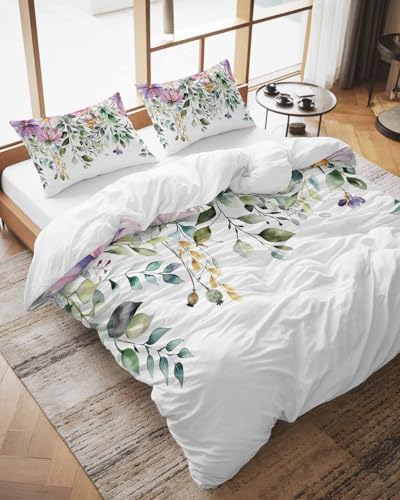 ZOE GARDEN Eucalyptus Duvet Cover Set 3 Piece