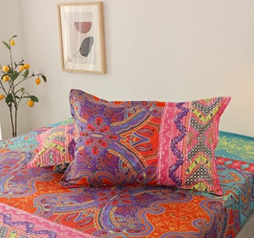 Feelyou Boho Bed Sheet Set for Kids and Teens