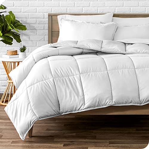 Bare Home King Comforter Set with Flat Sheet Bundle