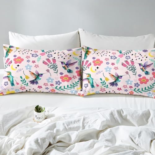 Erosebridal Hummingbird Sheet Set Queen Size