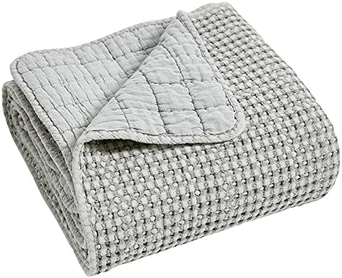 Levtex Home Mills Waffle Grey Bedspread Set