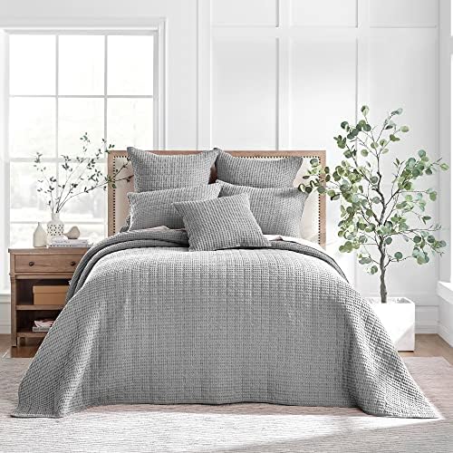 Levtex Home Mills Waffle Grey Bedspread Set