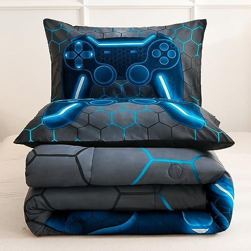 NTBED Game Console Comforter Set - Blue King 3D Design