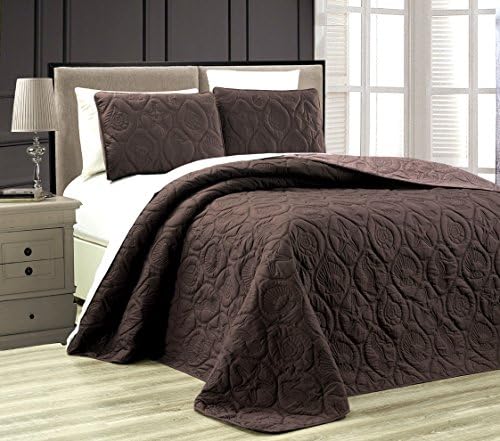 Grand Linen 3-Piece Tropical Bedspread Set