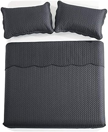 MOONLIGHT20015 Quilt Pillow Set Queen Size