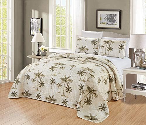 Grand Linen 3-Piece Reversible Bedspread Set