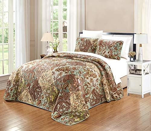 Grand Linen 3-Piece Cal King Bedspread Set