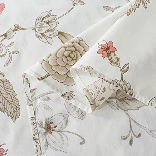 FADFAY Floral Twin XL Sheets 4Pcs Set