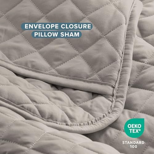 Bare Home Coverlet Set - TwinTwin XL Light Grey