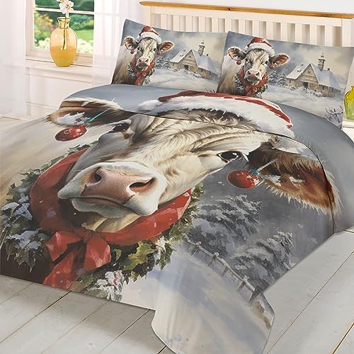 LooPoP Christmas Comforter Set California King 3 Piece
