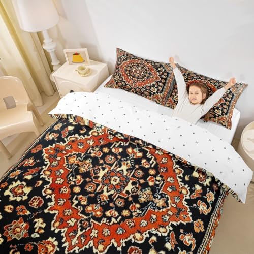 Homewish European Floral Pattern Queen Duvet Cover Set
