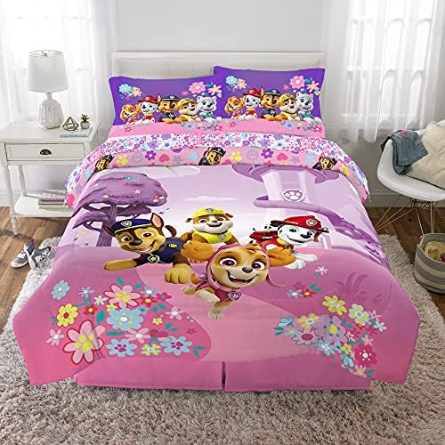 Franco Kids Bedding Comforter Set with Sheets Paw Patrol Girls