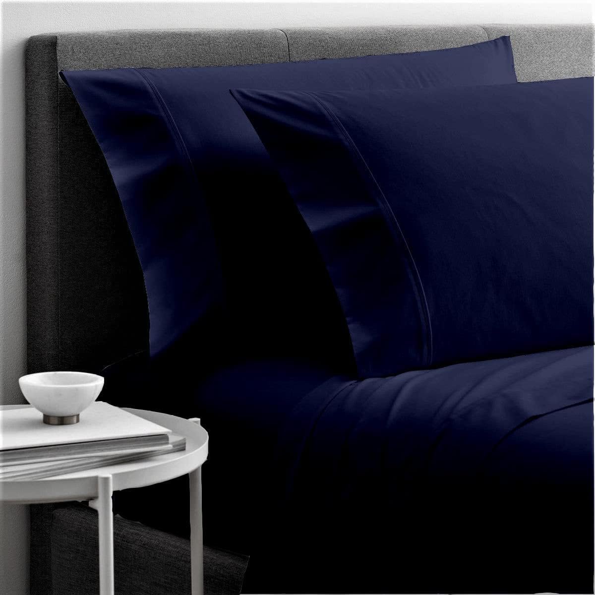 Cottingon 4 Piece Twin XL Bedding Set Navy Blue