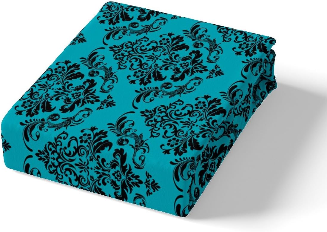 Gothic Bohemian Floral Twin Fitted Sheet Set