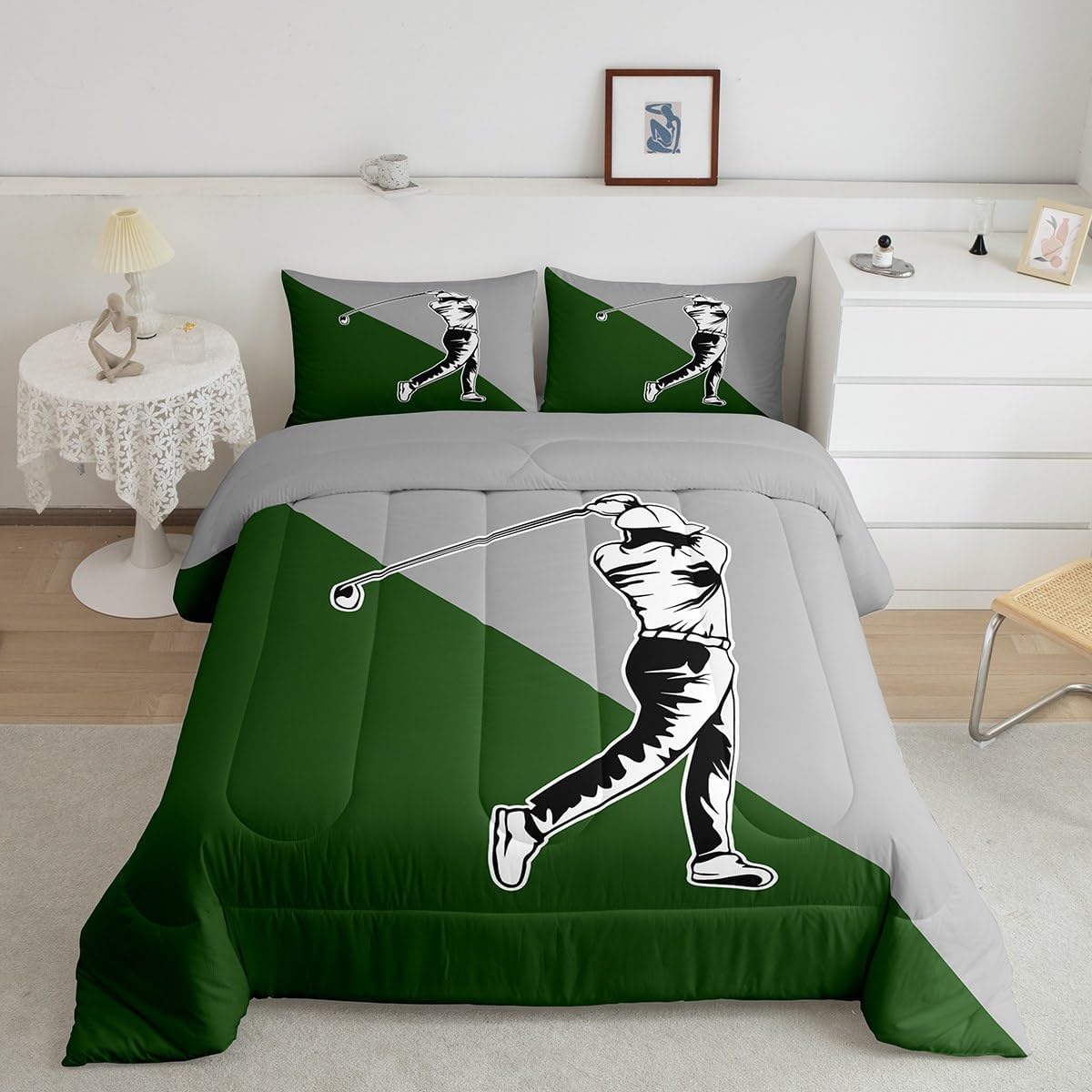 Manfei Golf Kids Comforter Set Full Size
