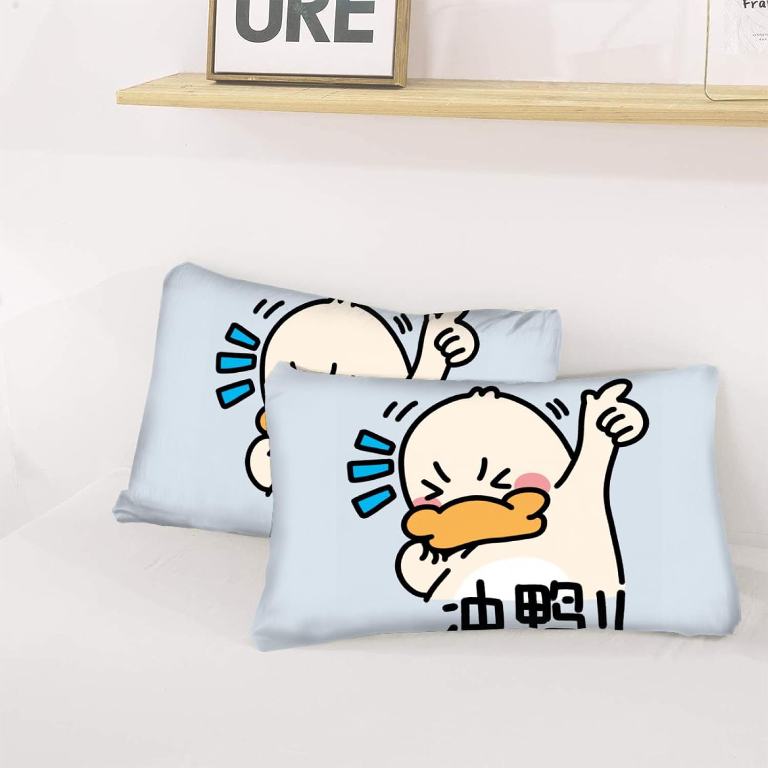 Rjctyav Twin XL Comforter Set with Cute Duck Design