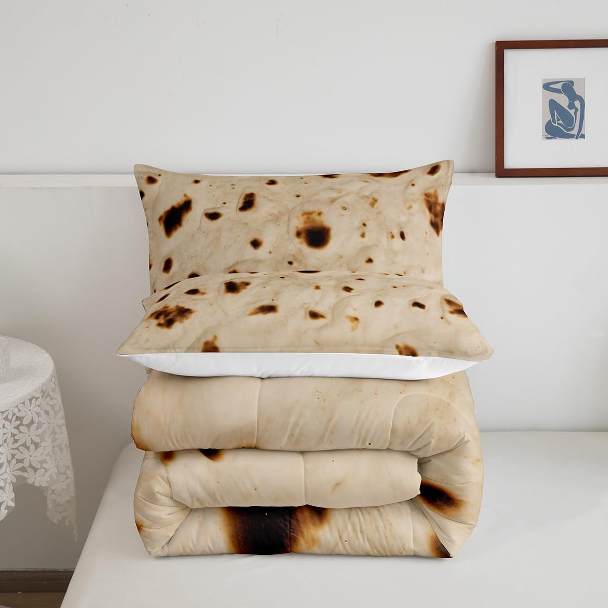 Feelyou Giant Taco Comforter Set for Kids