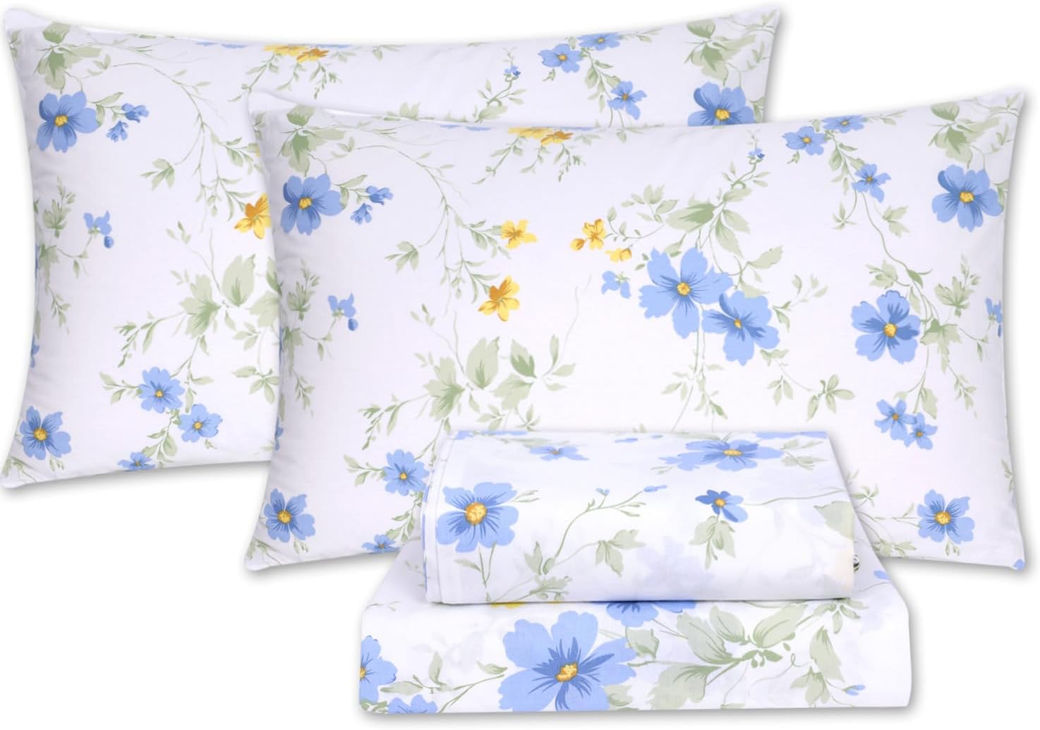 YINFUNG Floral Twin XL Sheet Set 3 Piece