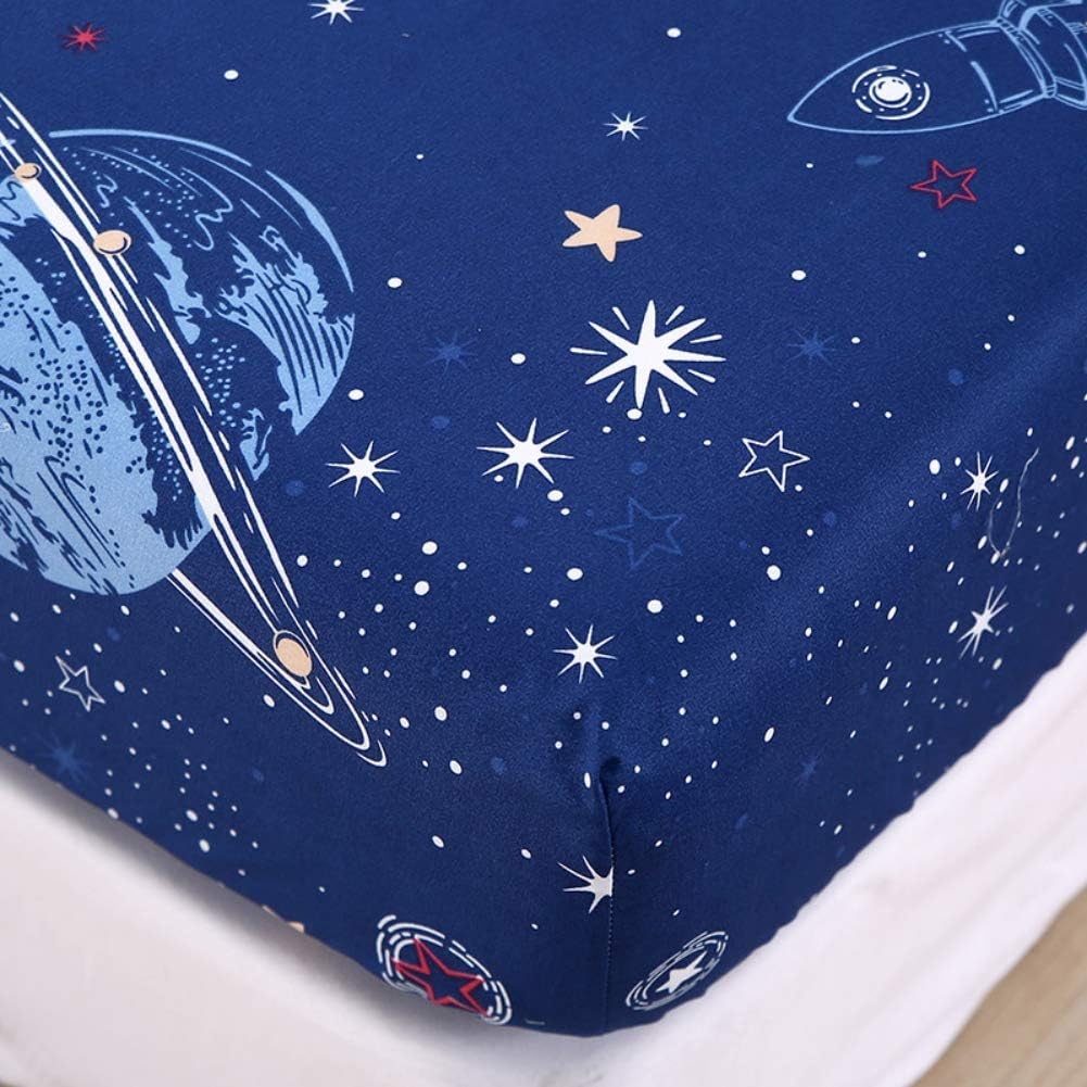 Feelyou Kids Galaxy Space Bed Sheet Set King Size