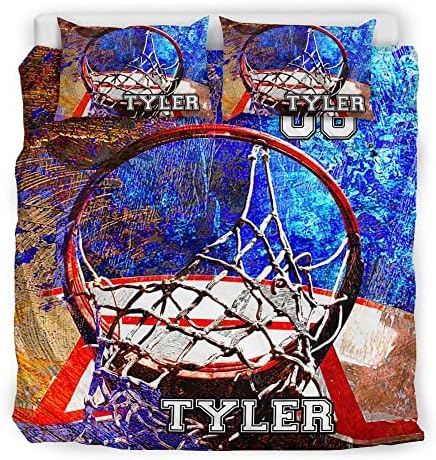 Personalized Basketball Duvet Cover Set for Teens