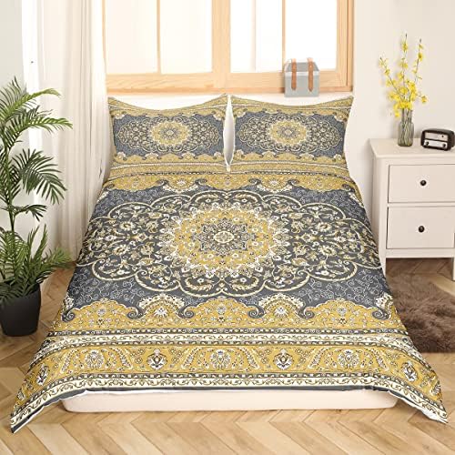 Erosebridal Bohemian Floral Duvet Cover Set
