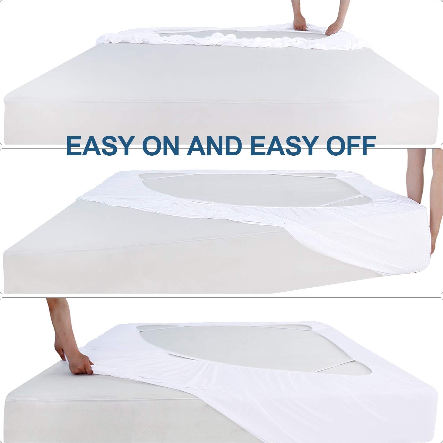 Moonsea Box Spring Cover Twin Size White 1