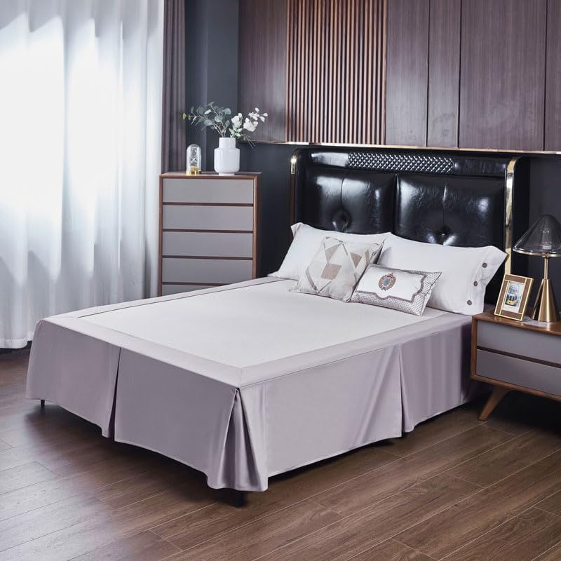 Reidio 1pc Bed Skirt 15 Inch Drop Queen Size