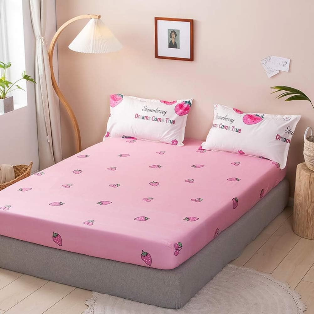 Feelyou Girls Strawberry Bedding Set Queen Size 1