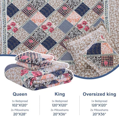 Finlonte Oversized Bedspread Set 3pc - 120x120 Inches