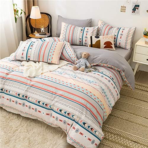 Feelyou Boho Duvet Cover Set Twin Size Zipper