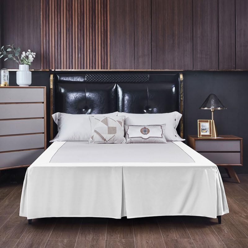 Reidio 1pc Bed Skirt 15 Inch Drop Queen Size